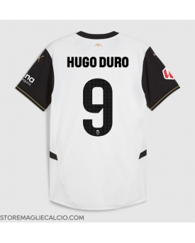Valencia Hugo Duro #9 Maglia Gara Casa Repliche 2024-25 Maniche Corte Valencia Hugo Duro #9 Maglia Gara Casa Repliche 2024-25 Maniche Corte